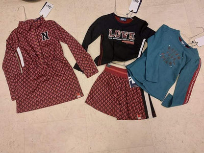 Nais Kidswear-Meisjes rok Georgia-Bordeaux