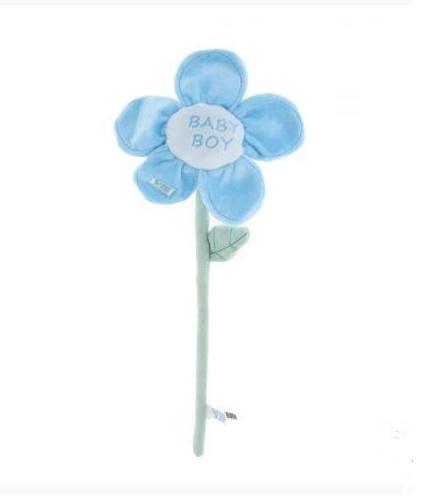 VIB-Pluche Bloem Baby Boy - Licht Blauw