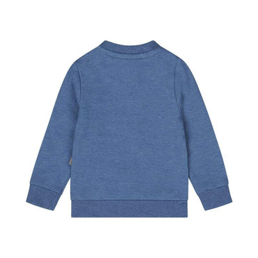 Dirkje-Jongens Sweater met ronde hals-Cobalt blauw