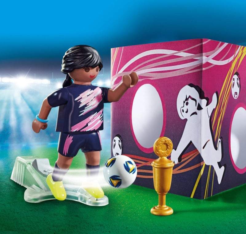 Playmobil Special Plus Voetbalster met doelmuur- 70875-Multi Color