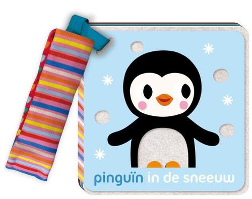 Image Books-Buggyboekje- pinguïn in de sneeuw-blue