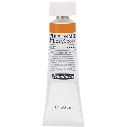 Acryl color-cadmium orange hue (227)-Semi-transparant, good fade resistant, 60 ml-Schmincke AKADEMIE