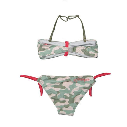 DJ Dutch jeans-Meisjes Bikini- Faded light pink+army green aop