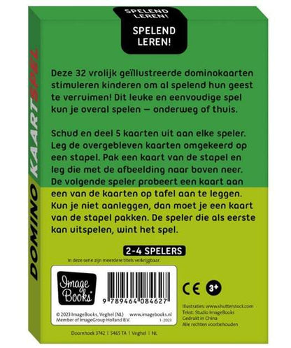 Image Books-Spelend leren-Domino Kaart spel- Green