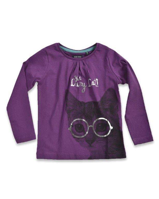 Blue Seven-Kids Meisjes T-Shirt- Paars