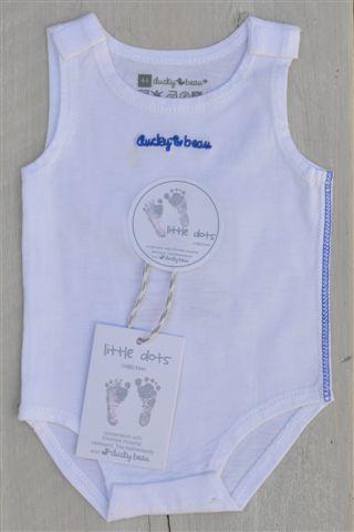 Ducky Beau-Baby Jongens pre Romper- Blauw