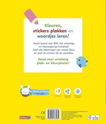 Deltas-Mijn allereerste stickerboek met woordjes-spelen en leren met Billi