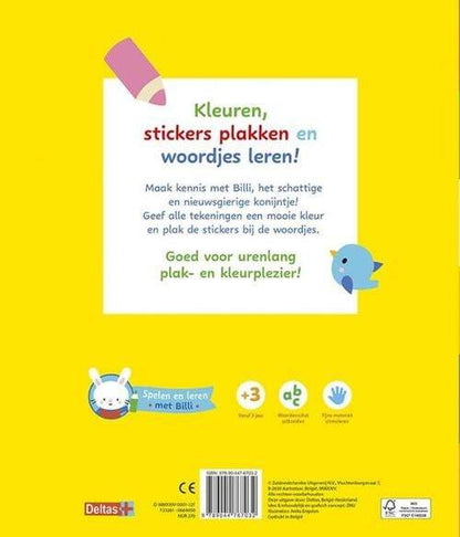 Deltas-Mijn allereerste stickerboek met woordjes-spelen en leren met Billi