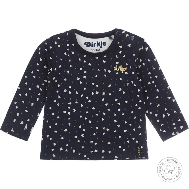 Dirkje-Baby Jongens t-shirt Bio Cotton -Navy