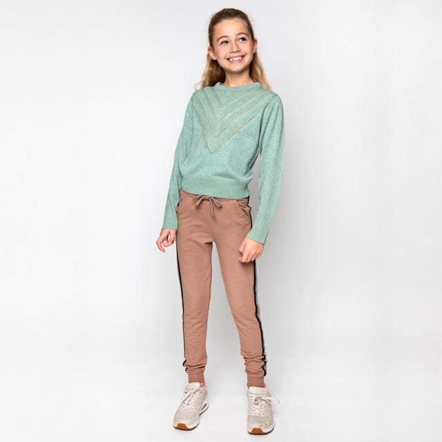 No Way Monday-Meisjes sweater ls-Sage