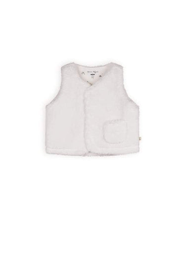 Petite Maison- Vest-Kato Teddy-natuurlijk wit