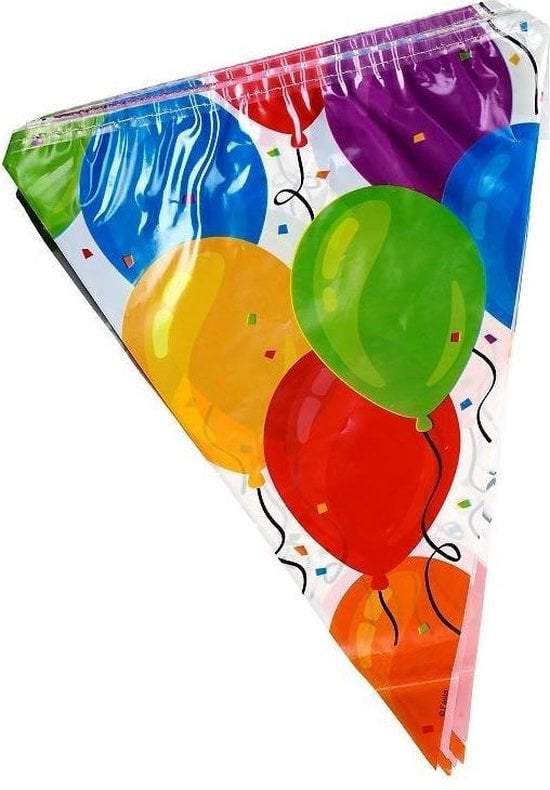 Vlaggenlijn 3,6 meter-Ballonnen print-Multi Color