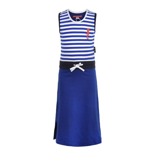 Lovestation22-Meisjes jurk Maxi Goldy-Blauw