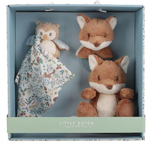 Little Dutch - Geschenkset Baby Bos Vrienden-Blauw