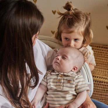 Dirkje-Jongens 2 delig babypakje ss-Brown