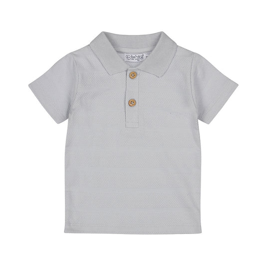 Dirkje-Jongens Polo shirt SS-Light blue