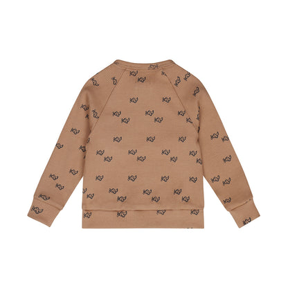 Dirkje-Jongens Sweater ls-Brown