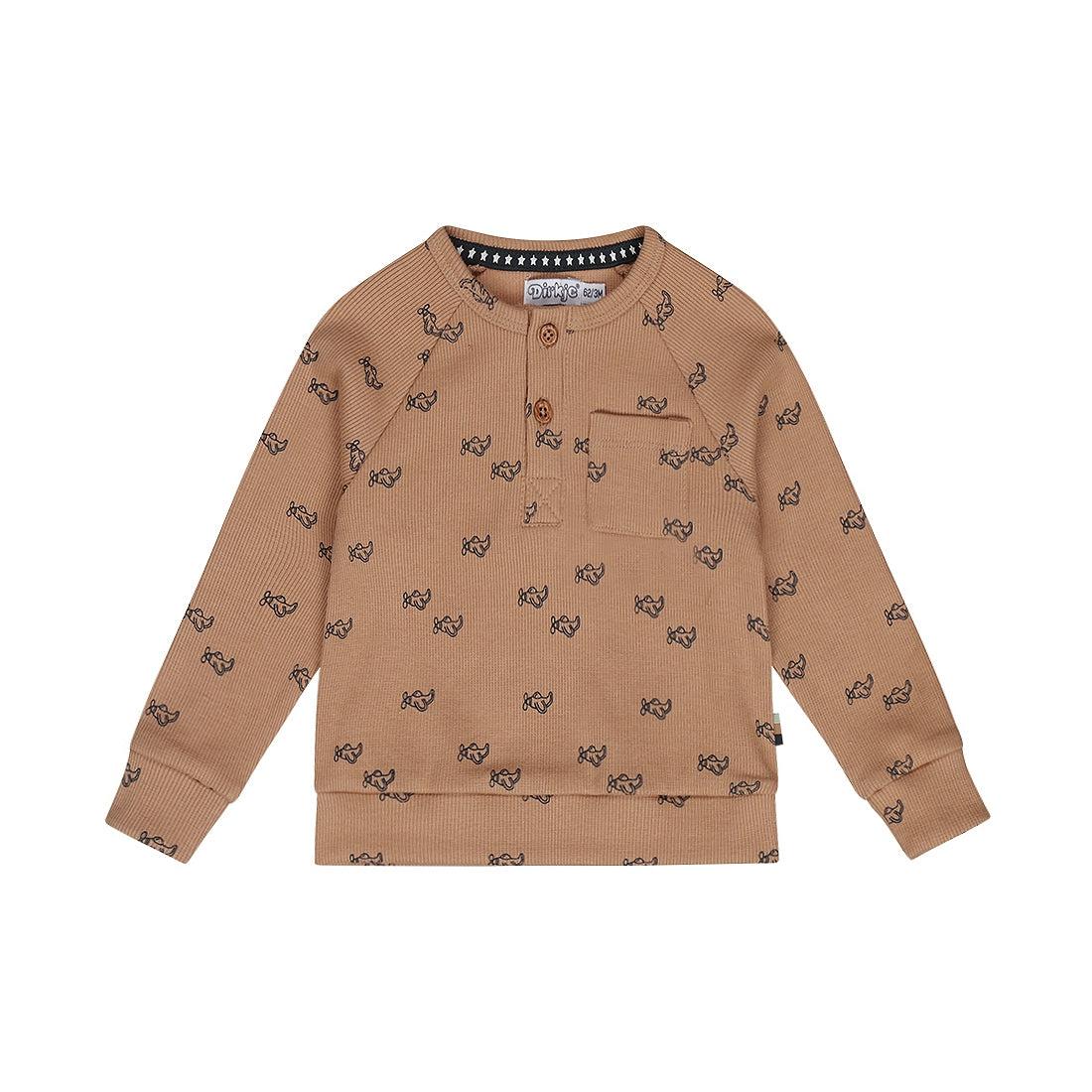 Dirkje-Jongens Sweater ls-Brown