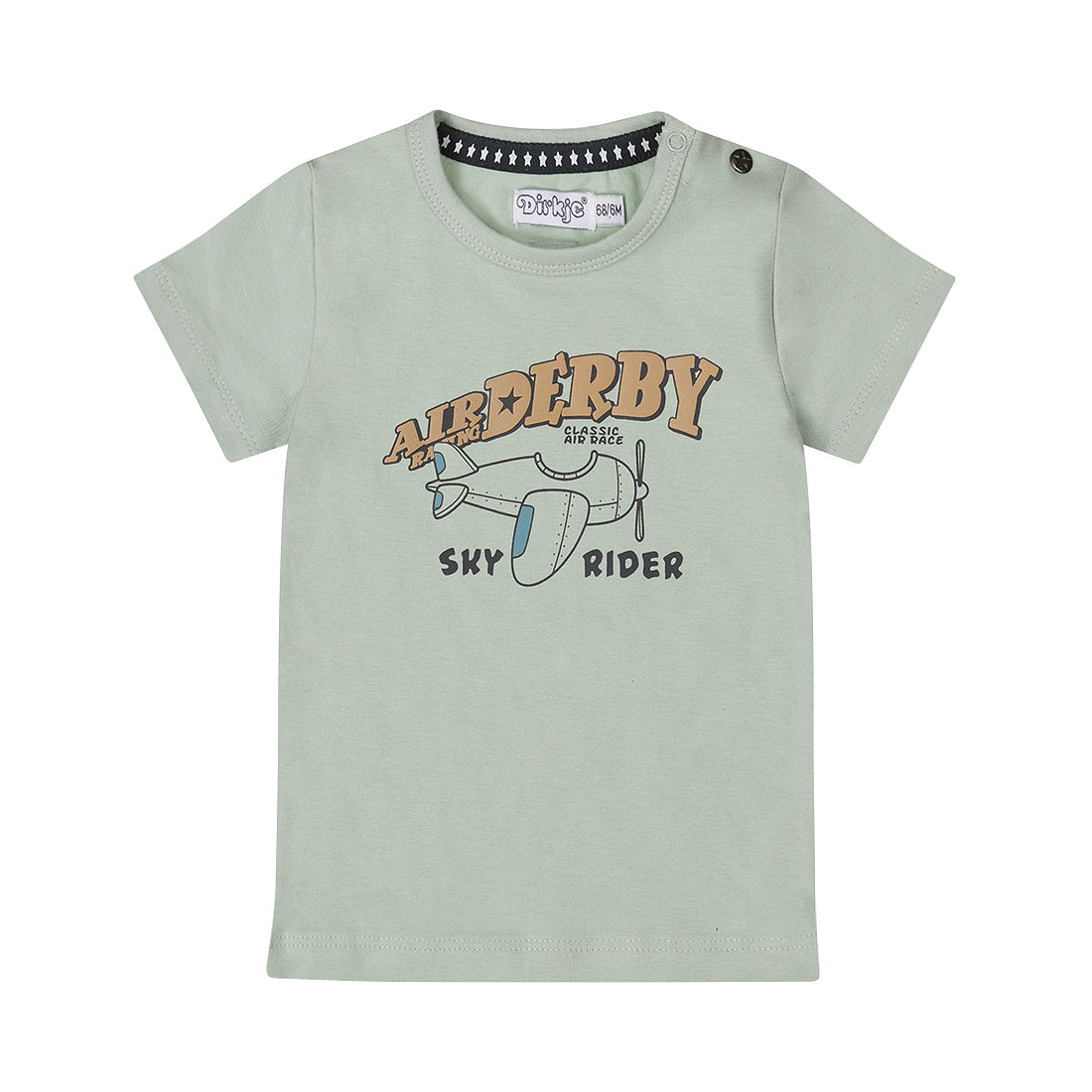 Dirkje-Jongens T-Shirt SS-Faded Green