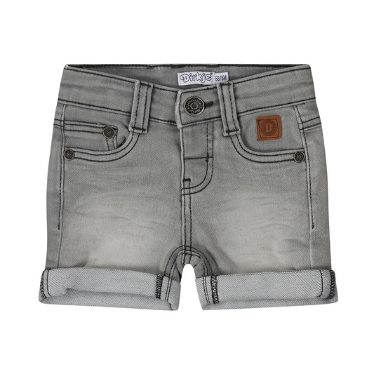 Dirkje-Jongens Jeans shorts knitted-Grey jeans