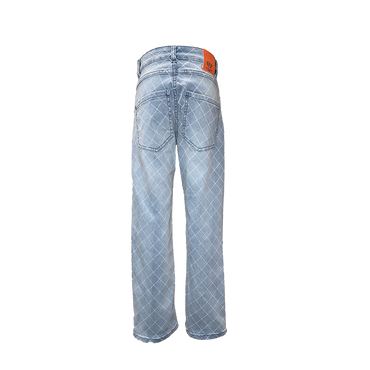 Dutch Dream Denim-Meisjes Broek- Matope jeans met print