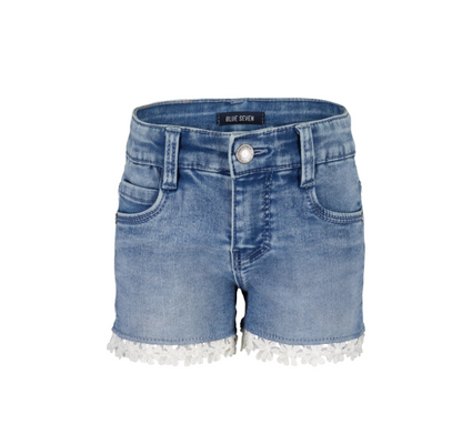 Blue Seven-Meisjes korte jeans broek-blauw