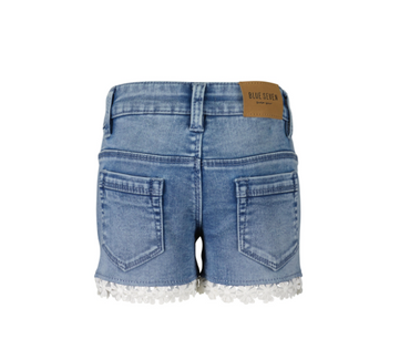 Blue Seven-Meisjes korte jeans broek-blauw