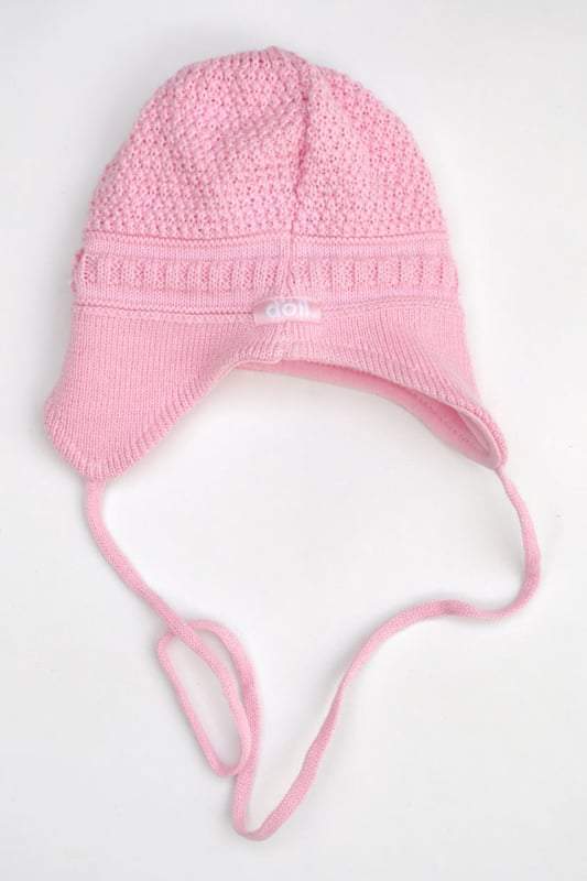 Ewers-Meisjes baby muts gebreid-Roze