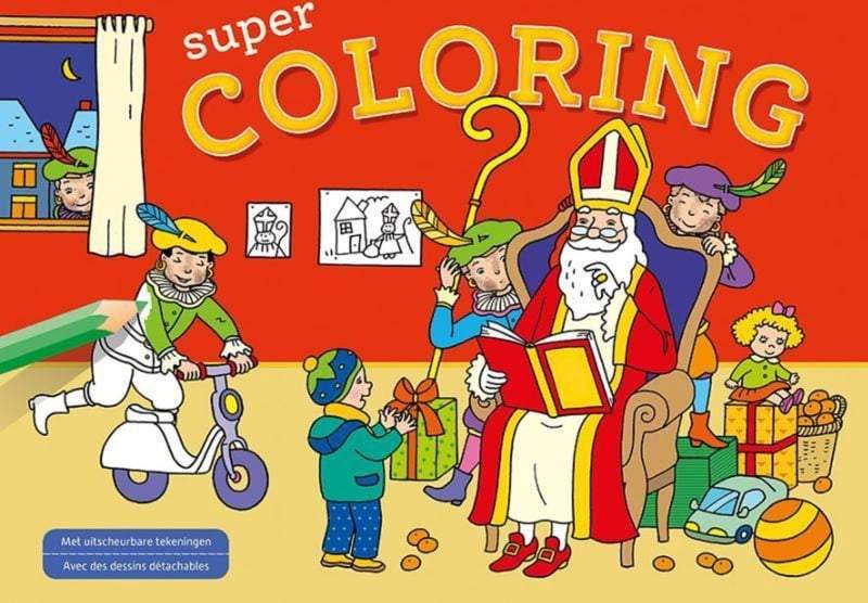 Deltas-Sinterklaas Super Coloring-Rood