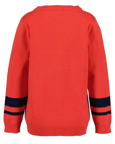 Blue Seven-Kids Jongens pullover-Tomato rood