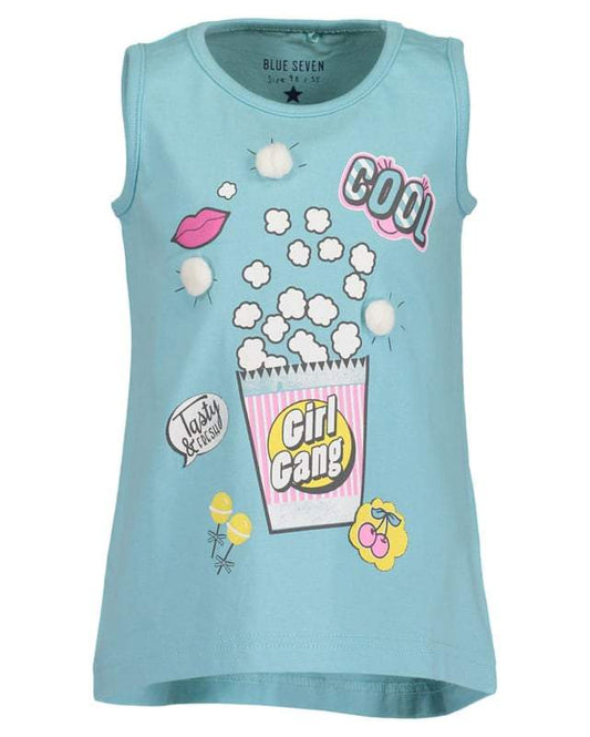 Blue Seven-Meisjes t-shirt-Aqua