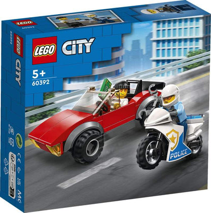 LEGO City Politie Achtervolging auto op politiemotor-60392-Multi Color