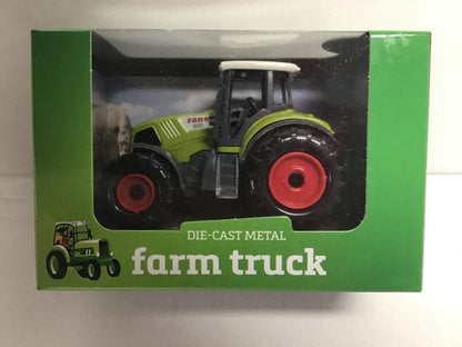 John Toy-CW-Farm Masters Die-Cast tractor pull-back-Meerdere kleuren