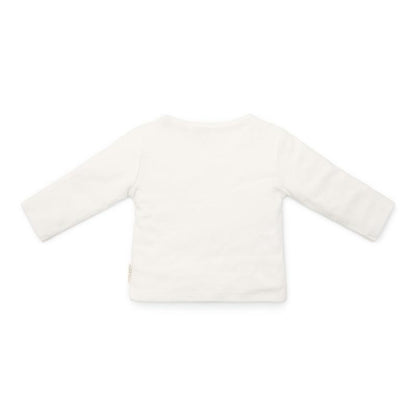 Little Dutch-T-shirt overslag lange mouw- Off White