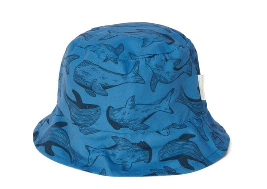 Little Dutch-Reversible zonnehoedje Sea life-blauw