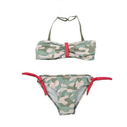 DJ Dutch jeans-Meisjes Bikini- Faded light pink+army green aop