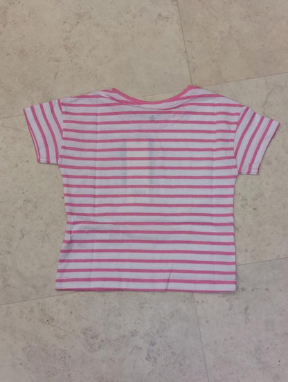 Blue Seven-Meisjes T-shirt-Azalea-striped-Roze