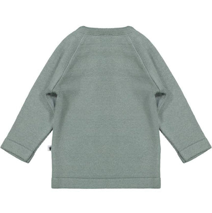 Klein Baby-T-Shirt lange mouw-Stone Green