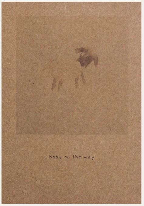 Snoozebaby Giftcard 460-baby on the way-sheep-Toffee brown