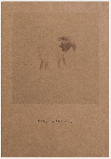 Snoozebaby Giftcard 460-baby on the way-sheep-Toffee brown