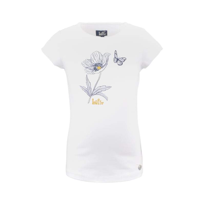 LoFff-Meisjes T-Shirt Lucy-Wit