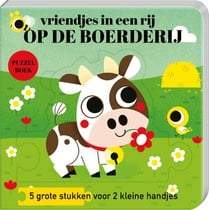 Image books-Puzzel boek-Vriendjes in een rij-op de boerderij