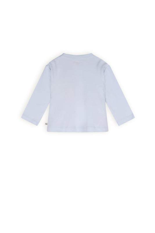 Petite Maison- Jongens T-Shirt-Ko met Knoopjes-Heide blauw