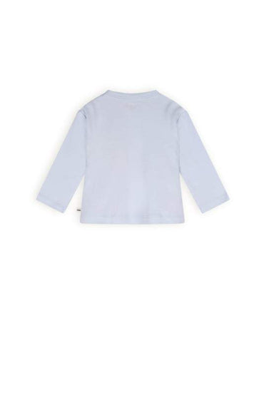 Petite Maison- Jongens T-Shirt-Ko met Knoopjes-Heide blauw