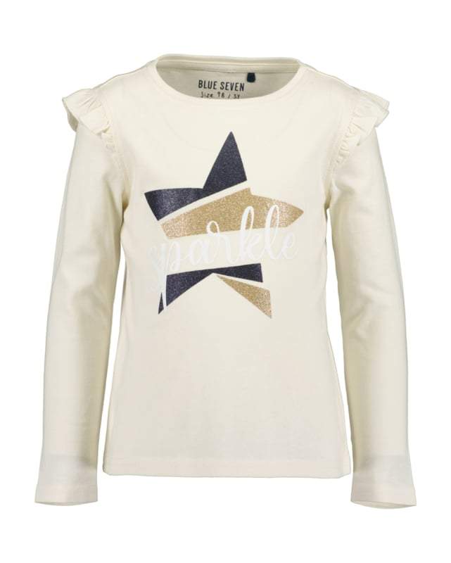 Blue Seven-Kids meisjes t-shirt-Gebroken wit