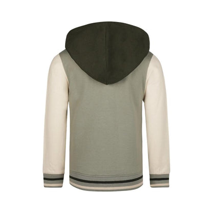 Koko Noko-Jongens Vest met capuchon-Faded groen