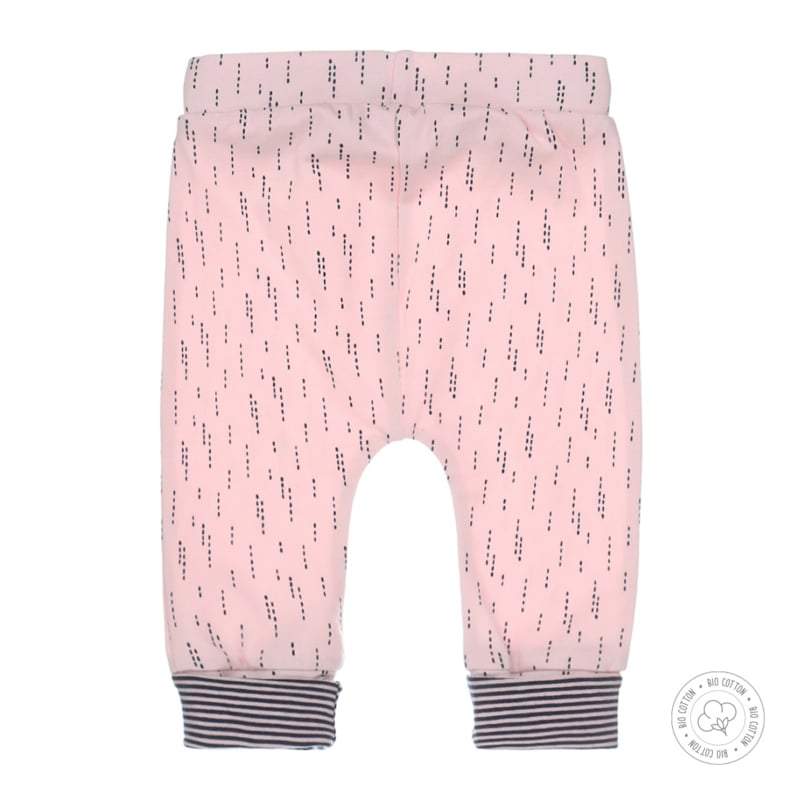 Dirkje-Baby Meisjes broek Bio Cotton-Licht roze