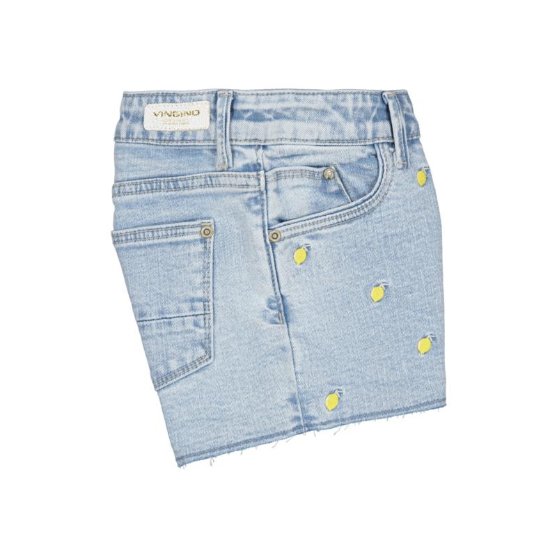 Vingino -Meisjes broek kort Dafina Lemon-Licht blauw