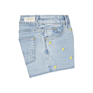 Vingino -Meisjes broek kort Dafina Lemon-Licht blauw