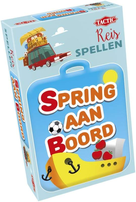 Tactic Games-Spring aan Boord - Reisspel-Multi Color